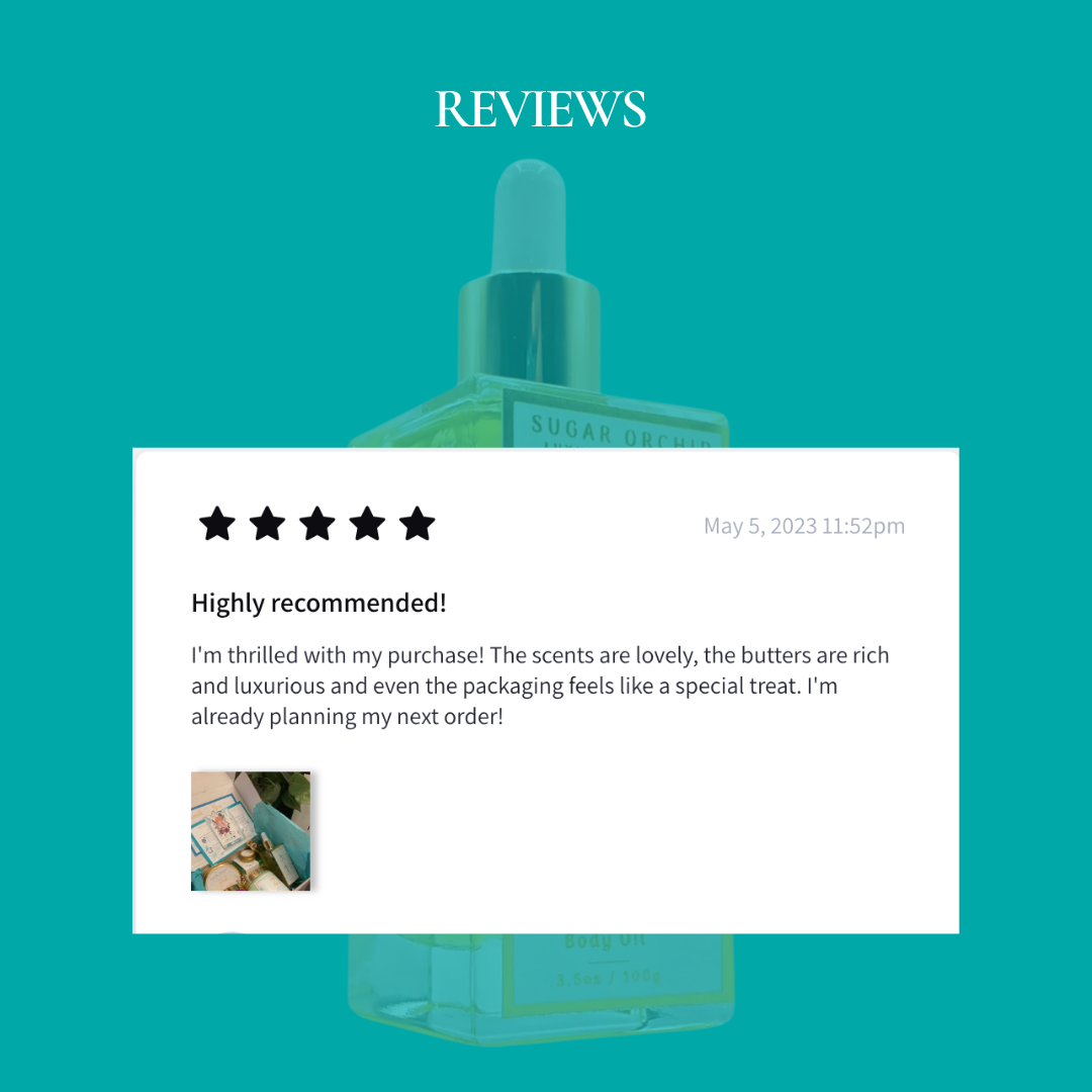 Square Gold Top Wholesale Body Oil