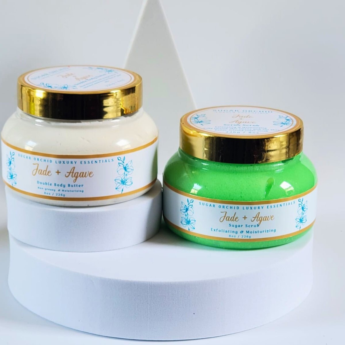 Body Butter And Sugar Scrub Set - Sugar Orchid Luxury Essentials