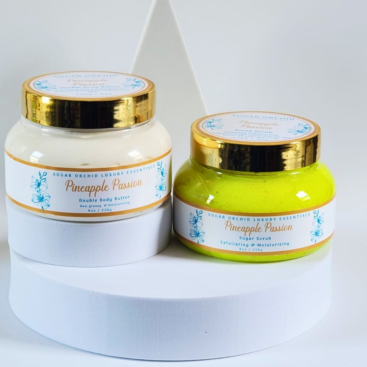 Body Butter And Sugar Scrub Set - Sugar Orchid Luxury Essentials