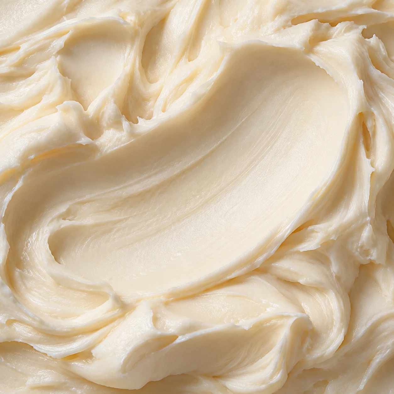 Illustrative whipped body butter texture