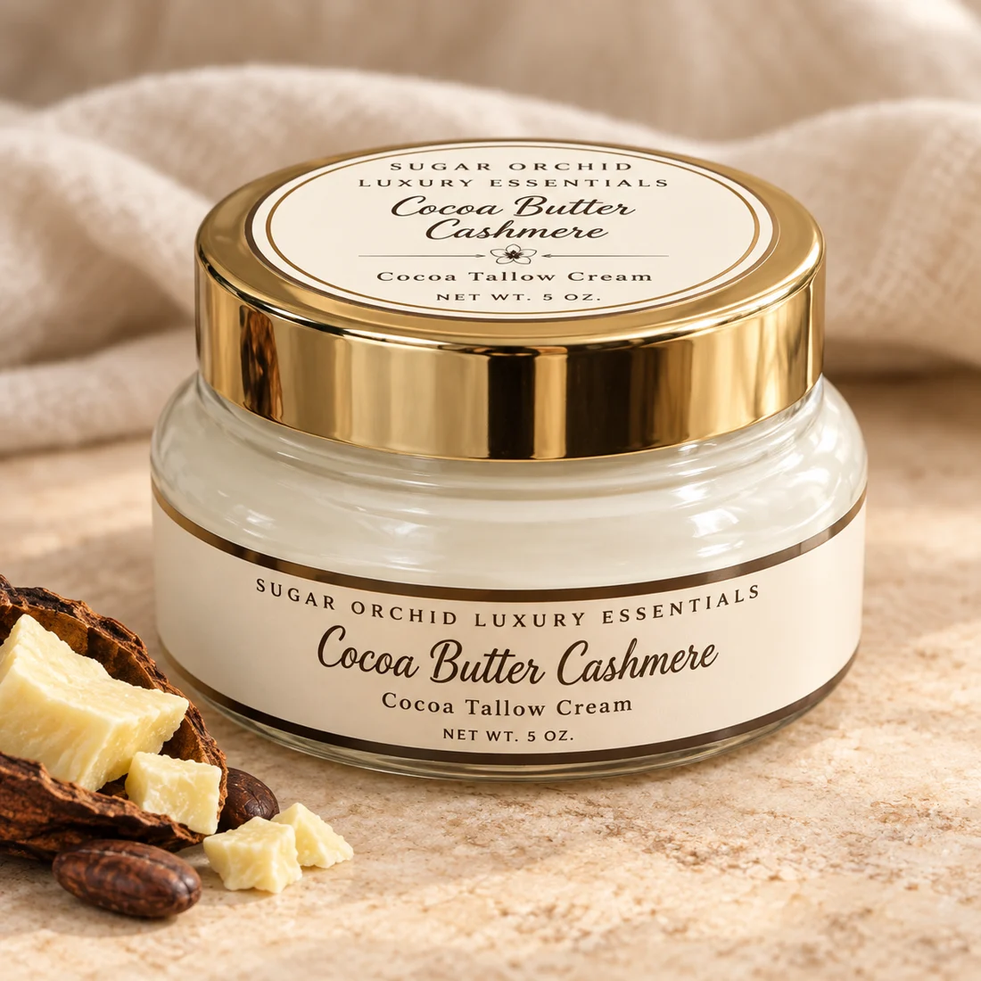 Cocoa Butter Cashmere Cocoa Tallow Cream