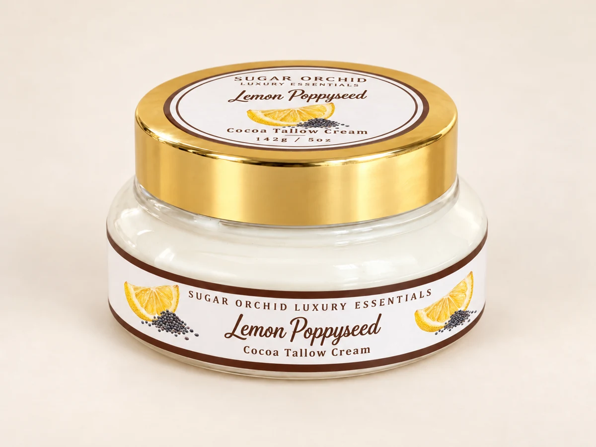 Lemon Poppyseed Cocoa Tallow Cream