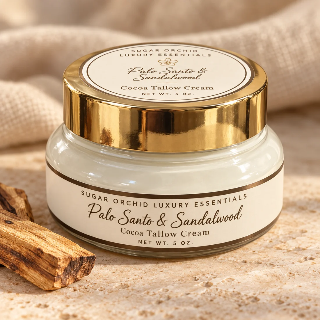 Palo Santo & Sandalwood Cocoa Tallow Cream