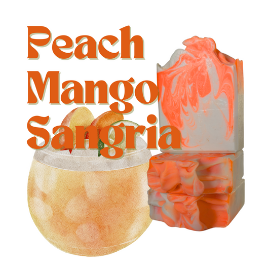 Natural Peach Mango Sangria Handmade Soap
