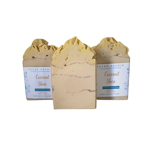 Natural Coconut Shea Butter Handmade Soap