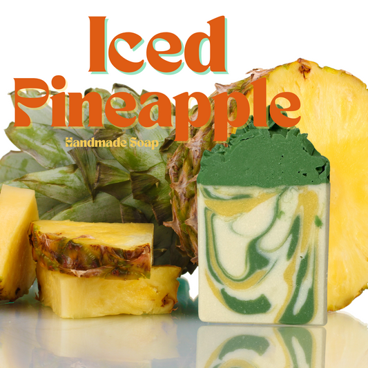 Natural Iced Pineapple Handmade Bar Soap