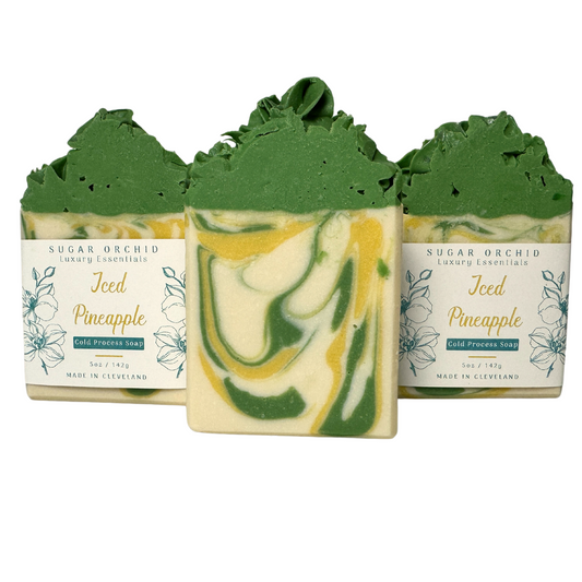 Natural Iced Pineapple Handmade Bar Soap