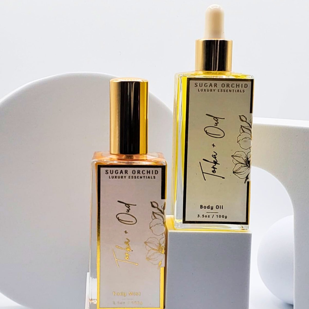Body oil and Body Spray SET - Sugar Orchid Luxury Essentials