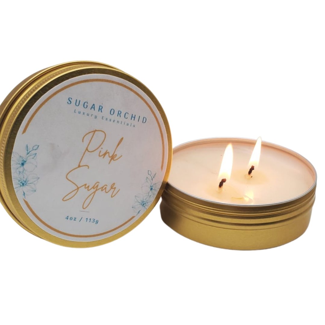 Travel Scented Candle - Sugar Orchid Luxury Essentials
