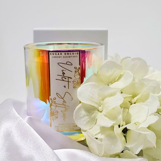 Voilet Saffron - Opal Candle - Sugar Orchid Luxury Essentials