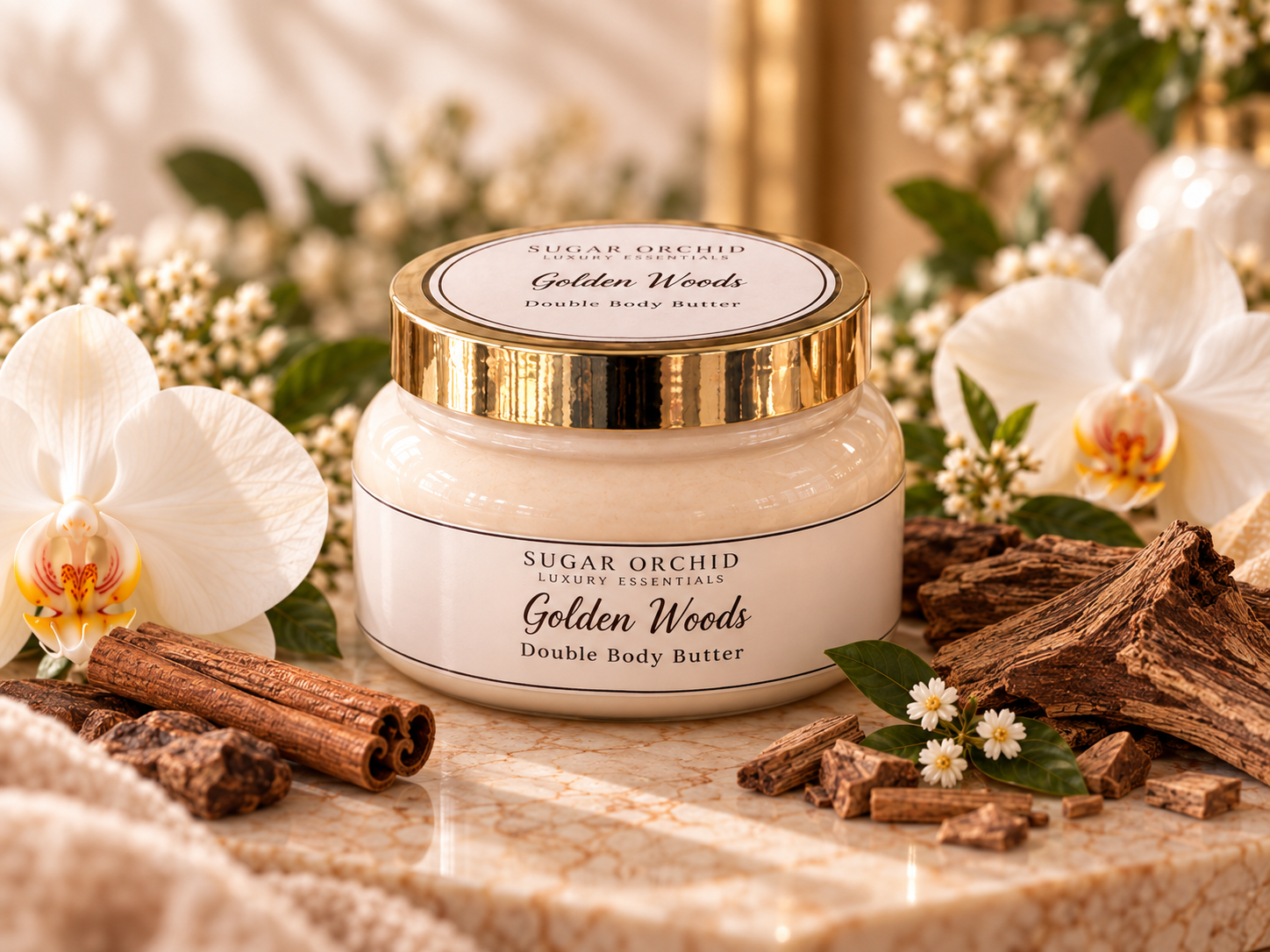 Sugar Orchid Golden Woods double body butter
